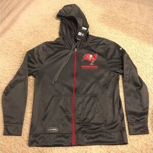 Buccaneers Black and Red NFL Hoodie